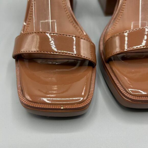 Madden Girl Omega Women's Cognac Platform Block Heels Women Size 8M - Picture 4 of 10